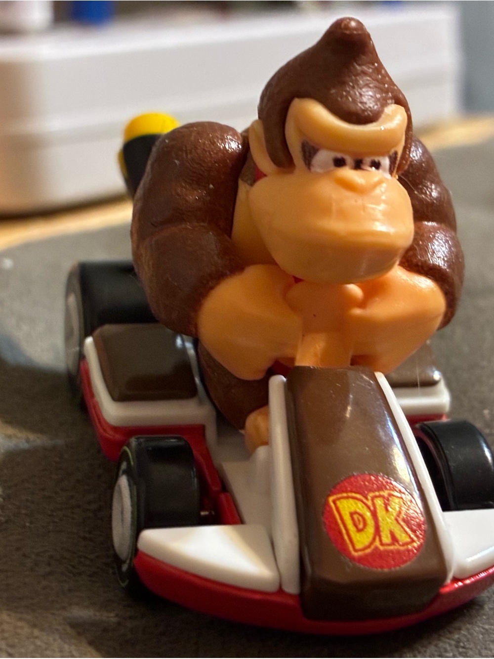 Nintendo Donkey Kong Brown and Tan Kart Racer Toy